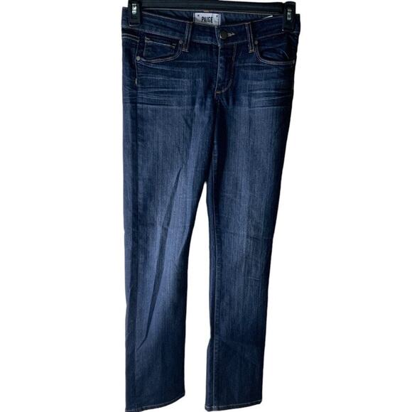 Paige Skyline Jeans Women's Size 27 US4 Straight Stretch Medium Wash Denim - Picture 1 of 10